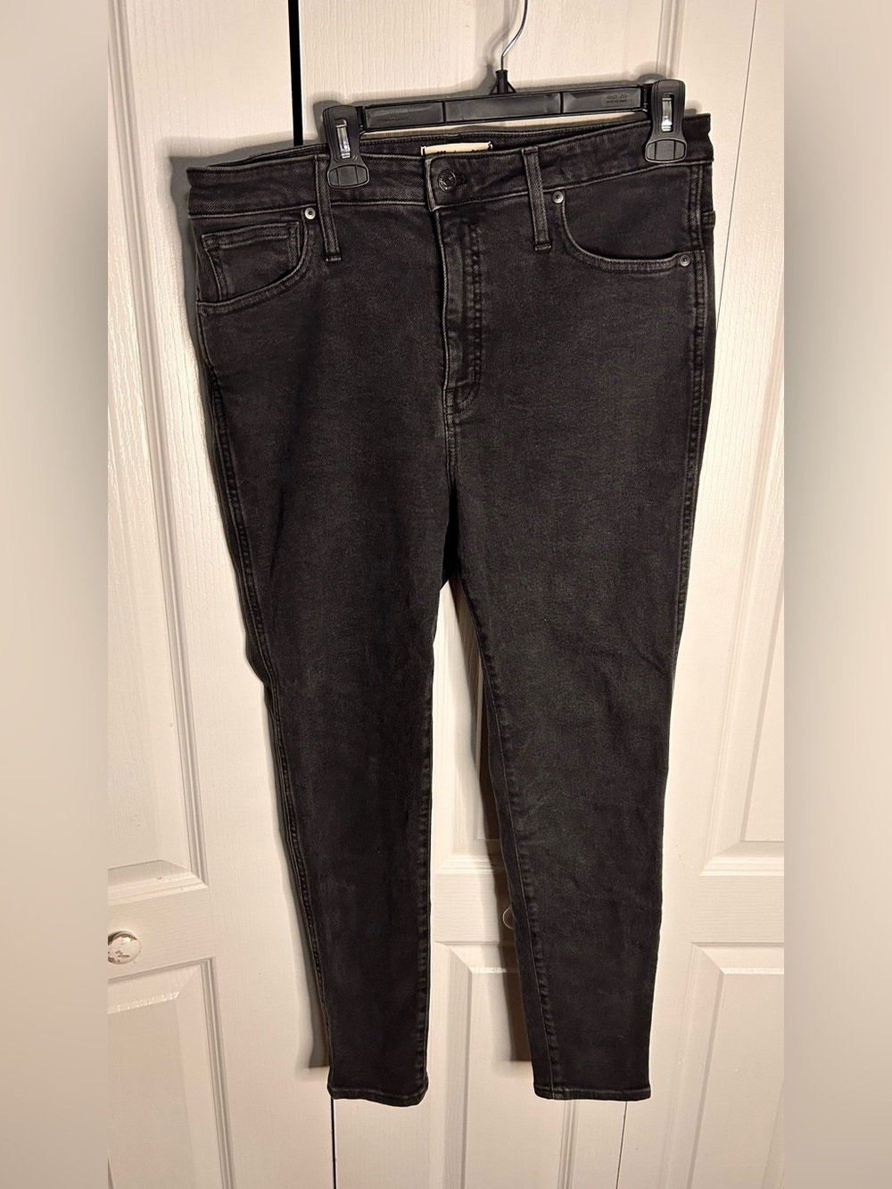 Madewell Women’s Size 33 Black 10” High Rise Skinny Jeans‎ Stretch